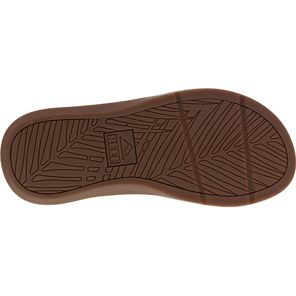 Reef Santa Ana Mens Flip Flops Brown Sole View