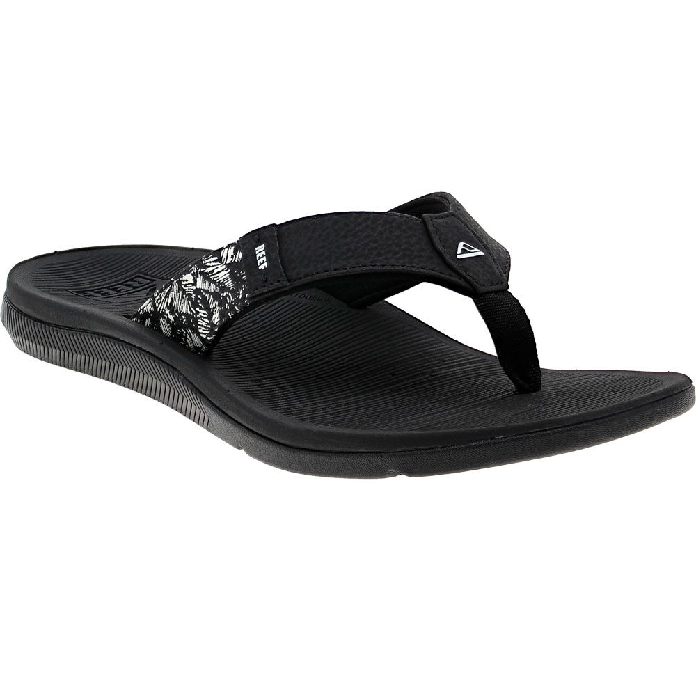 Reef Santa Ana Sandals - Womens Black White