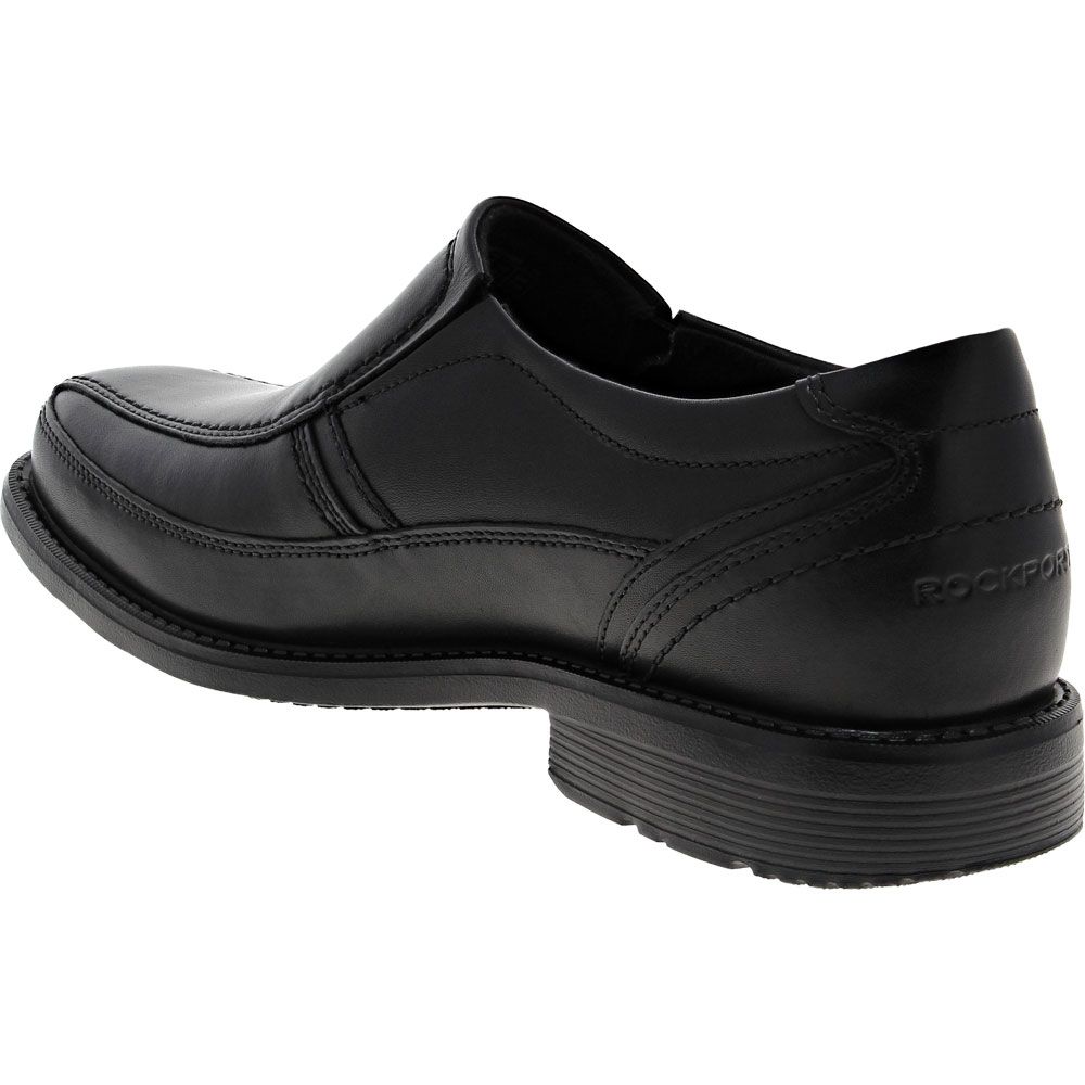 Rockport Bike Toe Slip On Loafer Dress Shoes - Mens Black Back View