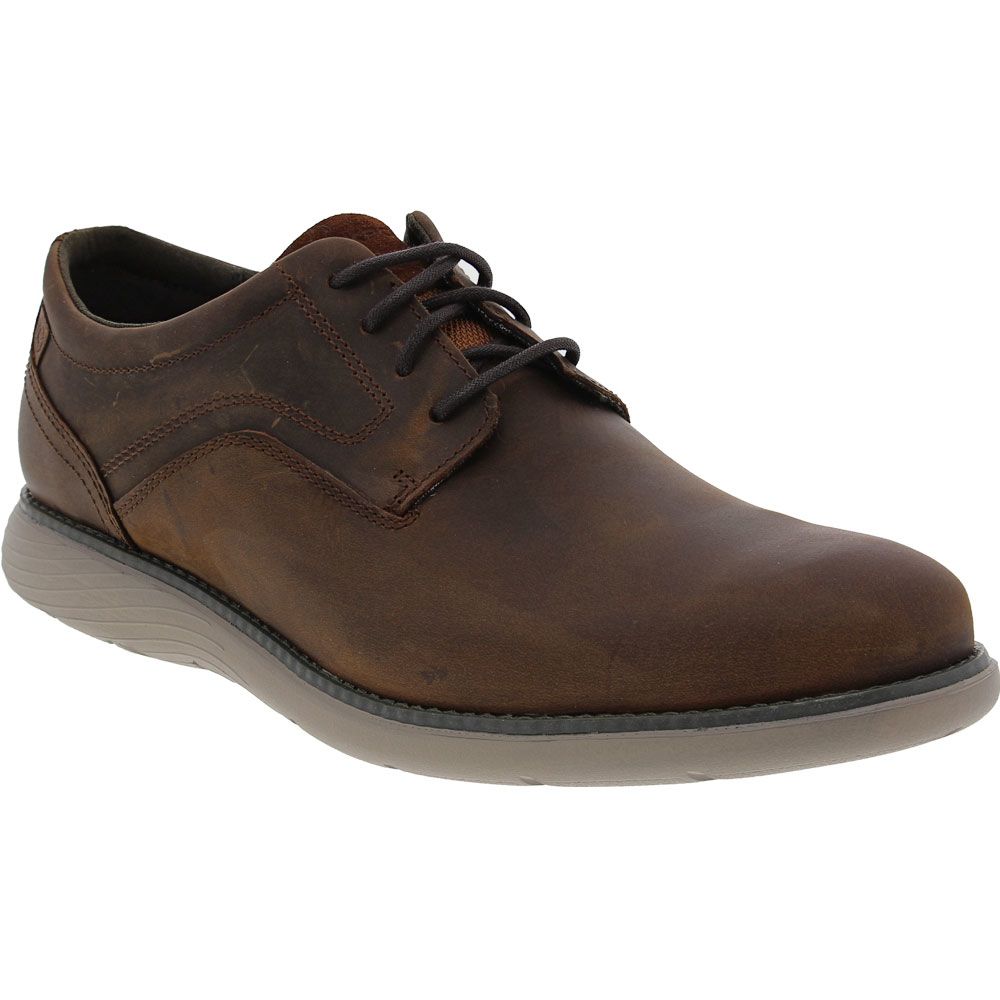 Rockport Garett Plain Toe Oxford Casual Shoes - Mens Brown