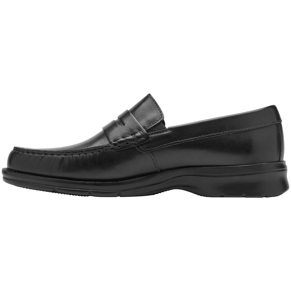 Rockport Palmer Penny Loafer Mens Dress Shoes Black Back View