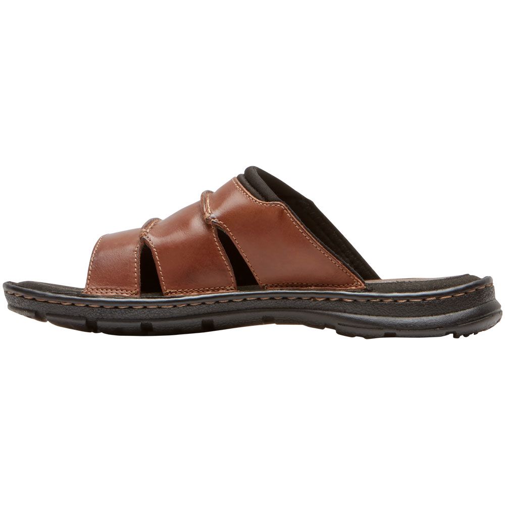 Rockport Darwyn Slide Mens Sandals Coach Brown Back View