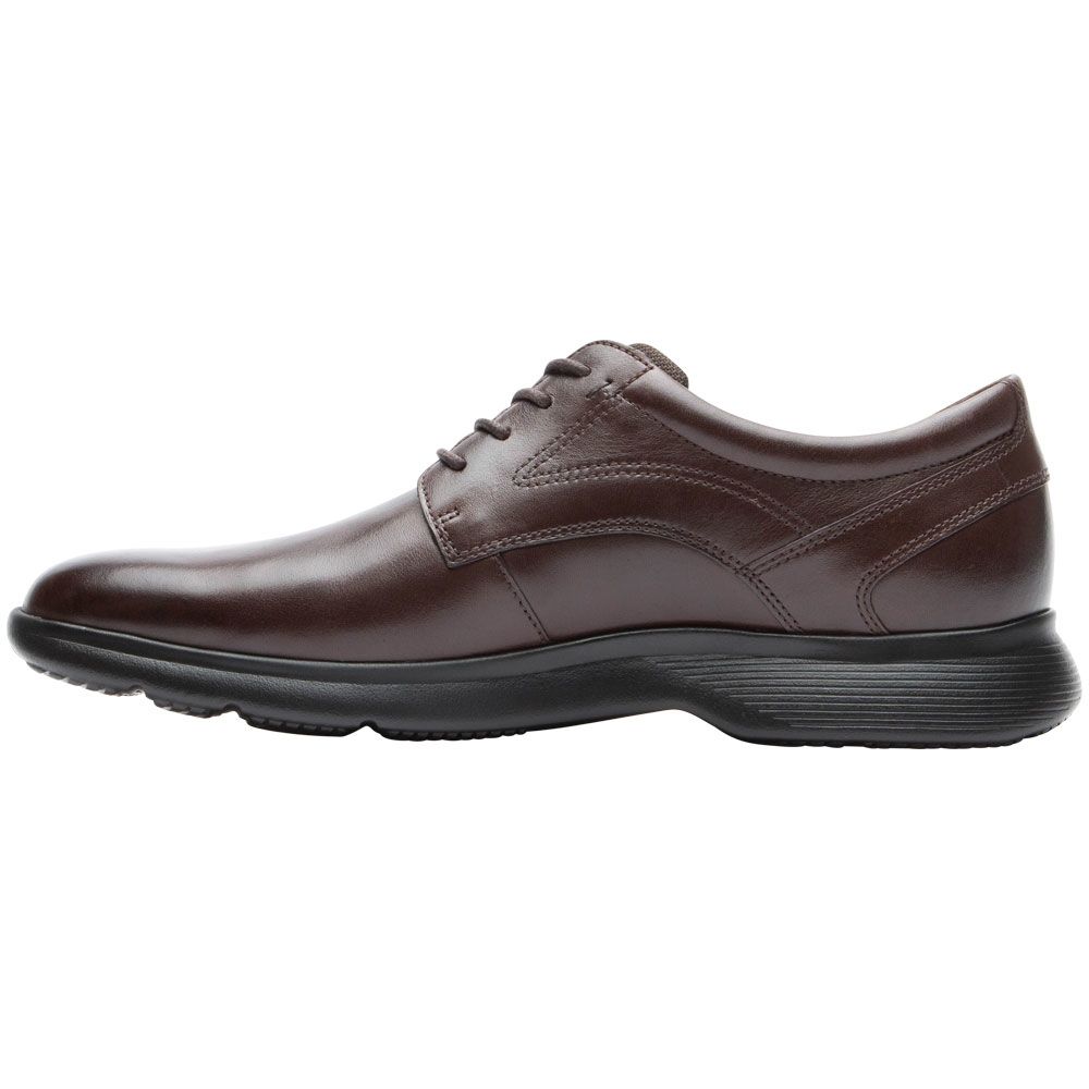 Rockport Truflex Plain Toe Lace Up Casual Shoes - Mens Dark Brown Back View