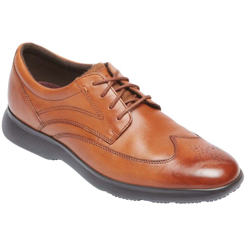 Rockport Truflex Wingtip Lace Up Casual Shoes - Mens British Tan