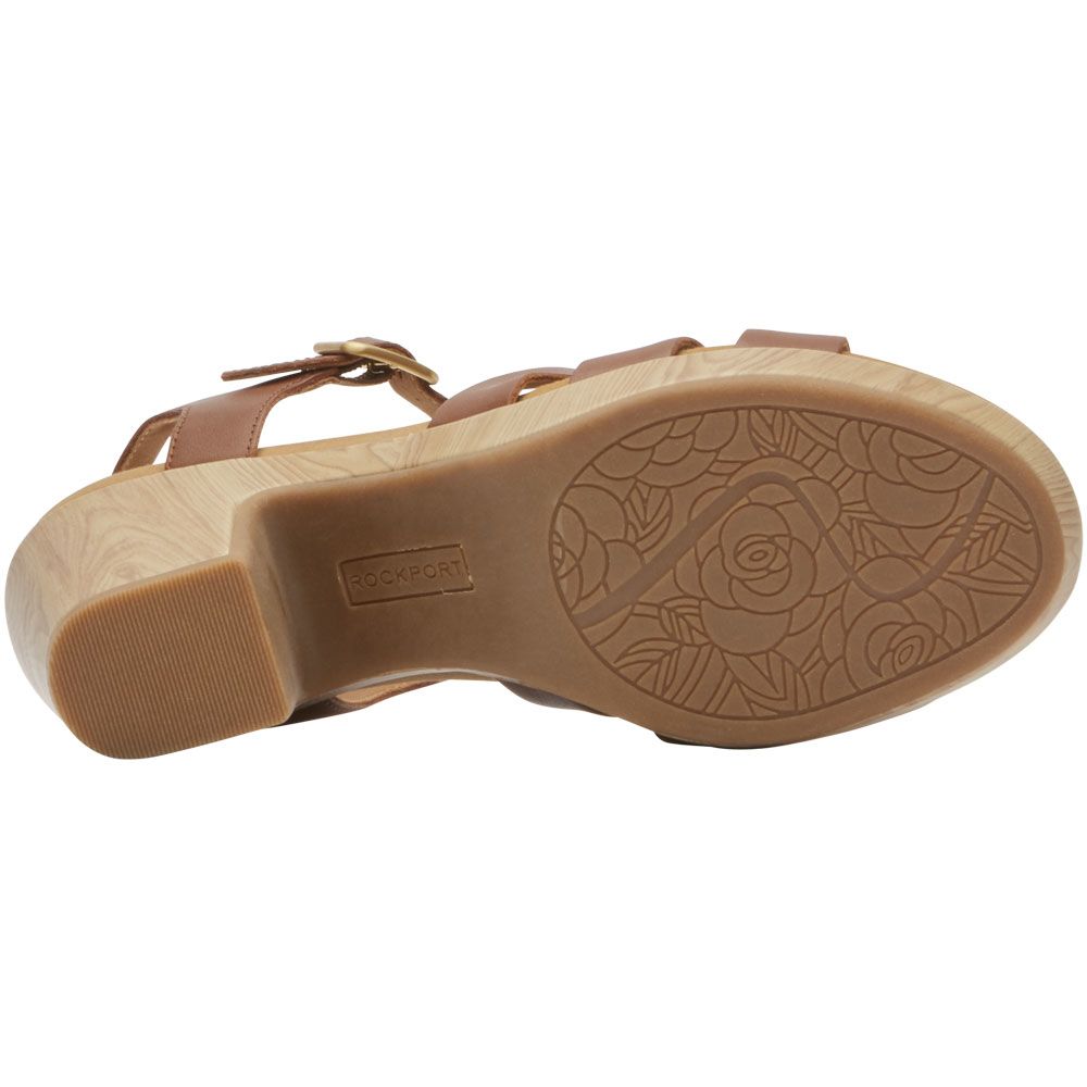 Rockport Vivianne Woven Sandals - Womens Tan Sole View