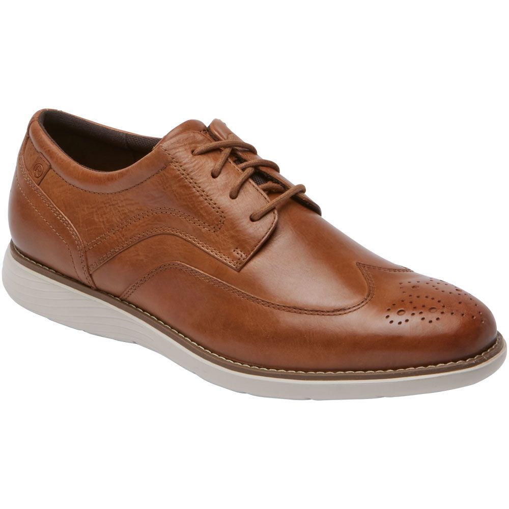 Rockport Garett Wingtip Oxford Dress Shoes - Mens Tan