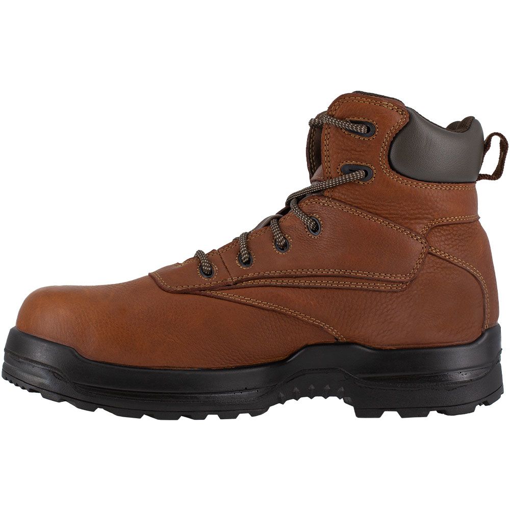 Rockport Works Rk6628 Composite Toe Work Boots - Mens Deer Tan Back View