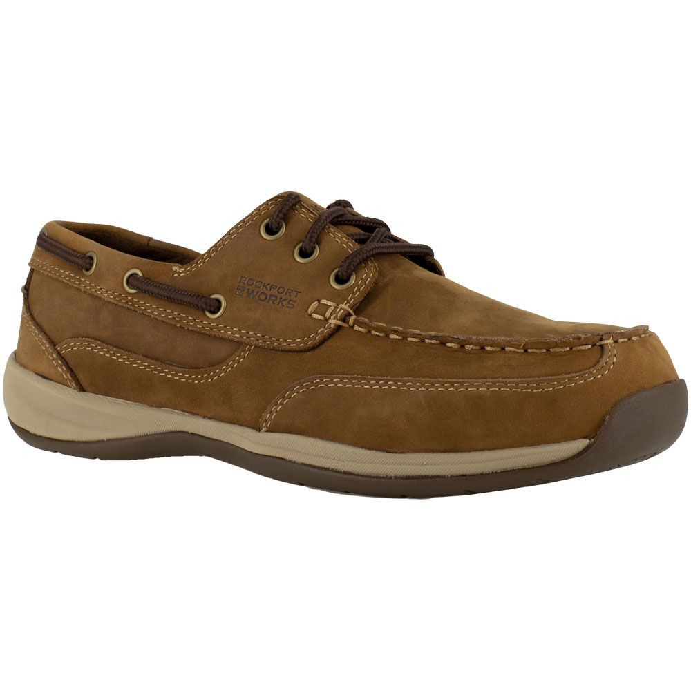 Rockport Works Sailing Club Steel Toe Work Oxford - Womens Brown