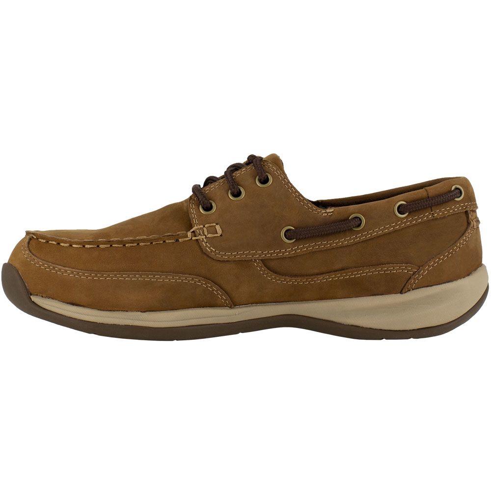 Rockport Works Sailing Club Steel Toe Work Oxford - Womens Brown Back View