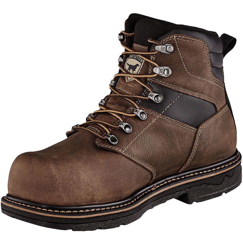 Irish Setter Farmington KT 83638 Mens 6" Composite Toe Work Boots Brown Back View