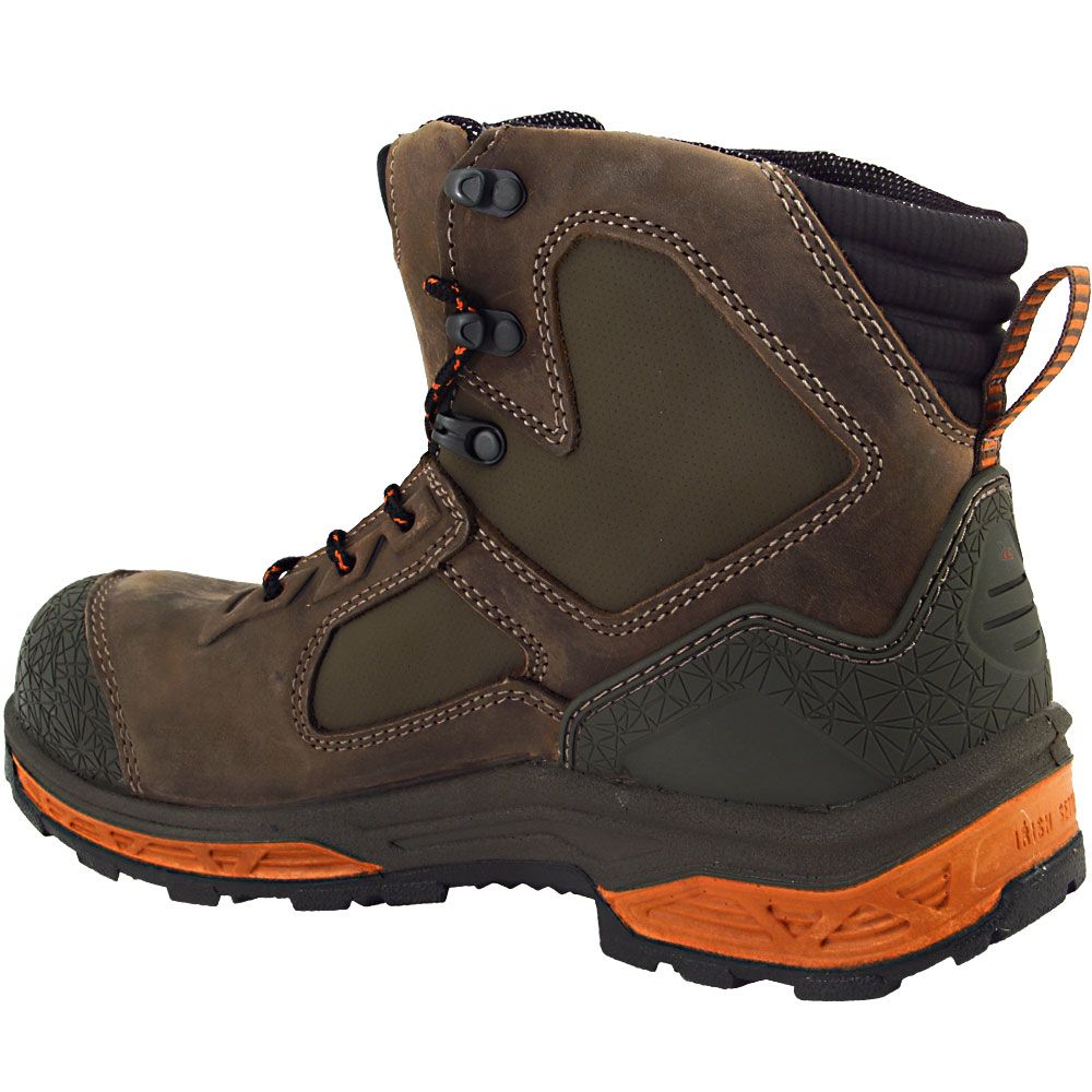 Irish Setter Kasota Composite Toe Work Boots - Mens Brown Back View