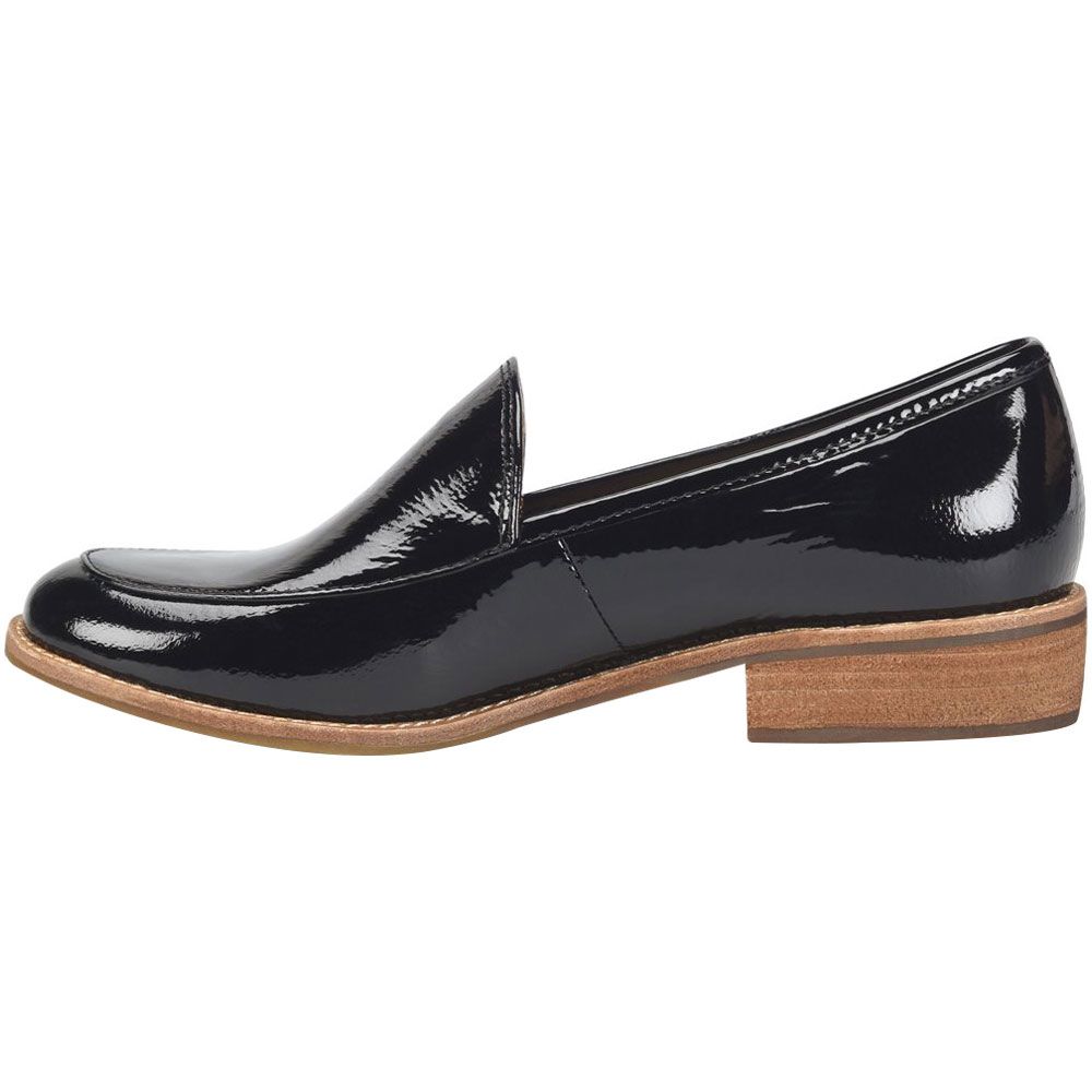 Sofft Napoli Loafer Womens Casual Dress Shoes Black Patent Back View