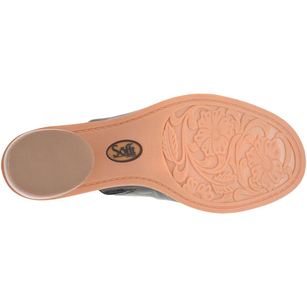 Sofft Chrissie Slide Sandals - Womens Black Sole View