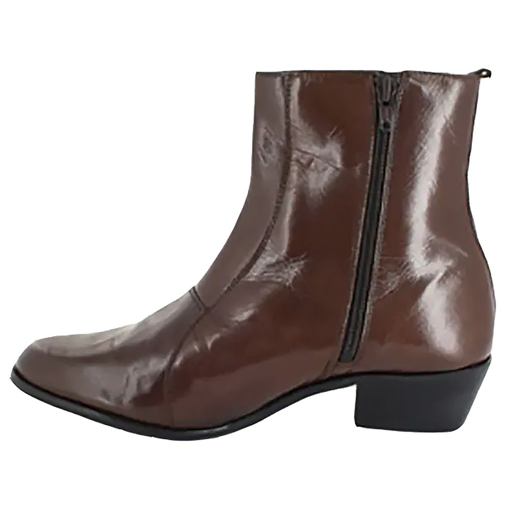 Stacy Adams Santos Dress Boots - Mens Cognac Back View