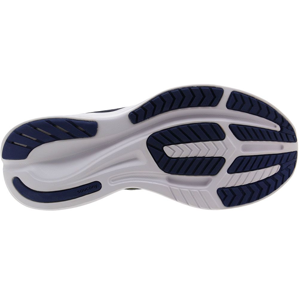 Saucony Ride 15 Running Shoes - Womens Navy Sole View
