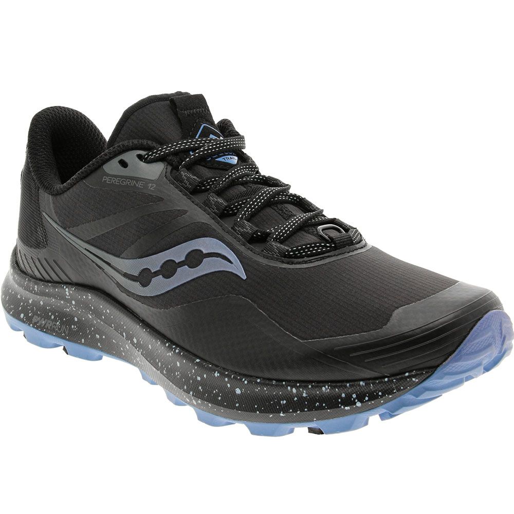 Saucony Peregrine Ice + 3 Trail Running Shoes - Womens Black Summit