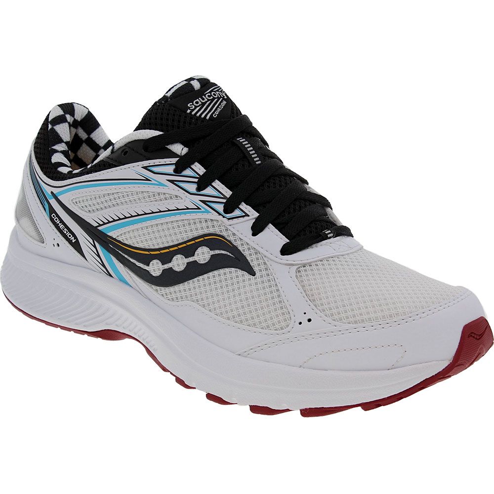 Saucony Cohesion 14 Running Shoes - Mens White Black