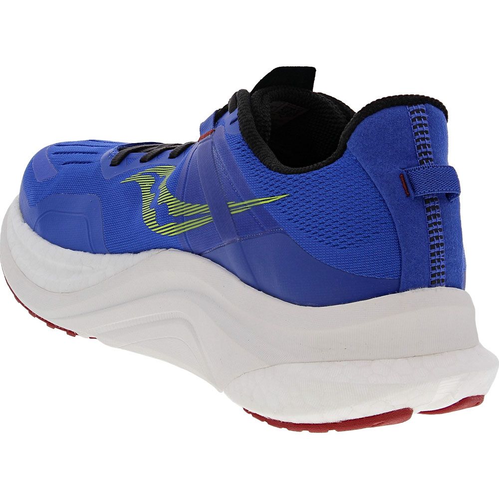 Saucony Tempus Running Shoes - Mens Blue Raz Acid Back View