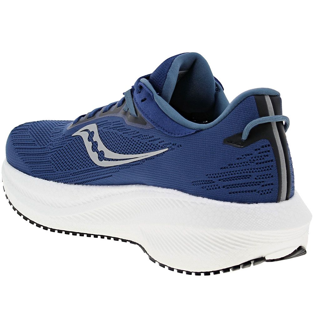 Saucony Triumph 21 Running Shoes - Mens Indigo Black Back View