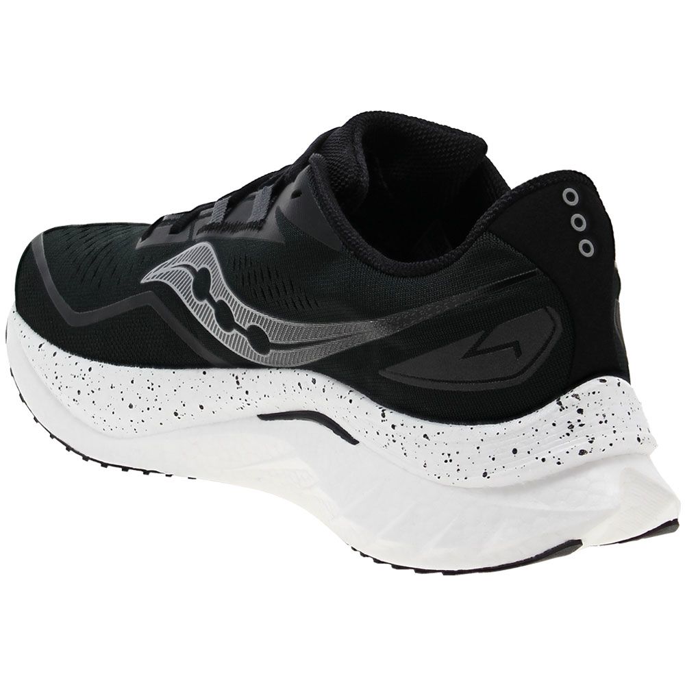 Saucony Endorphin Speed 4 Running Shoes - Mens Black White Back View