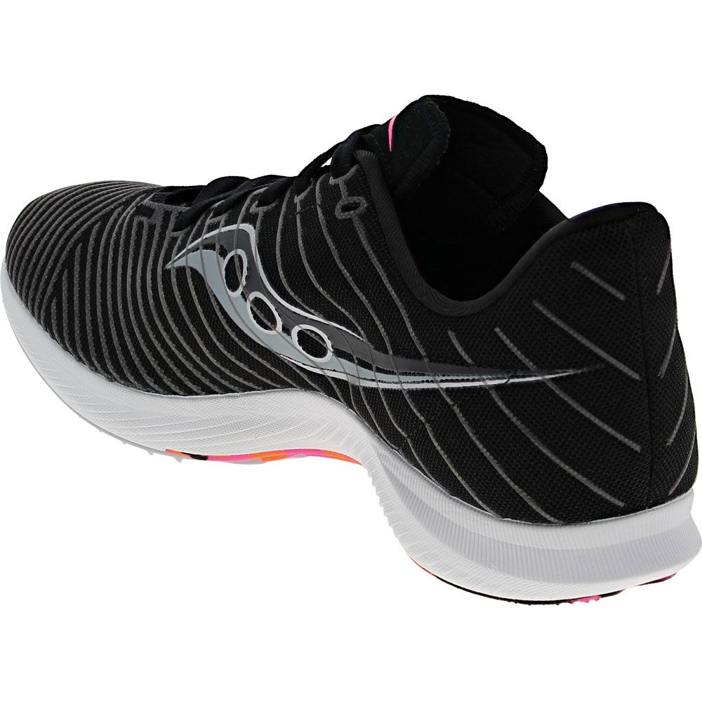 Saucony Velocity MP Racing Flats - Mens Black Vizi Back View