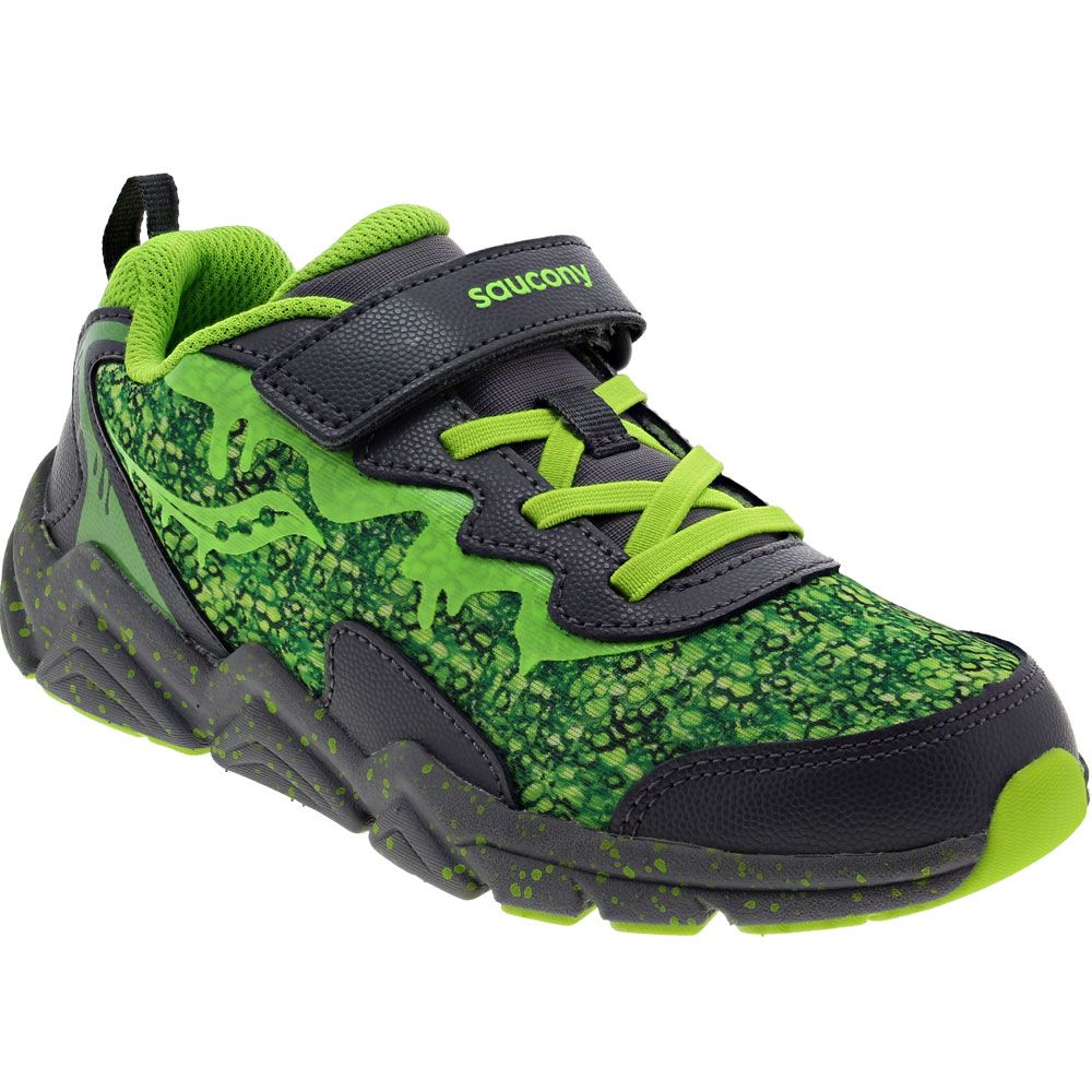 Saucony Flash A/C 3 Running - Boys | Girls Grey Green Slime