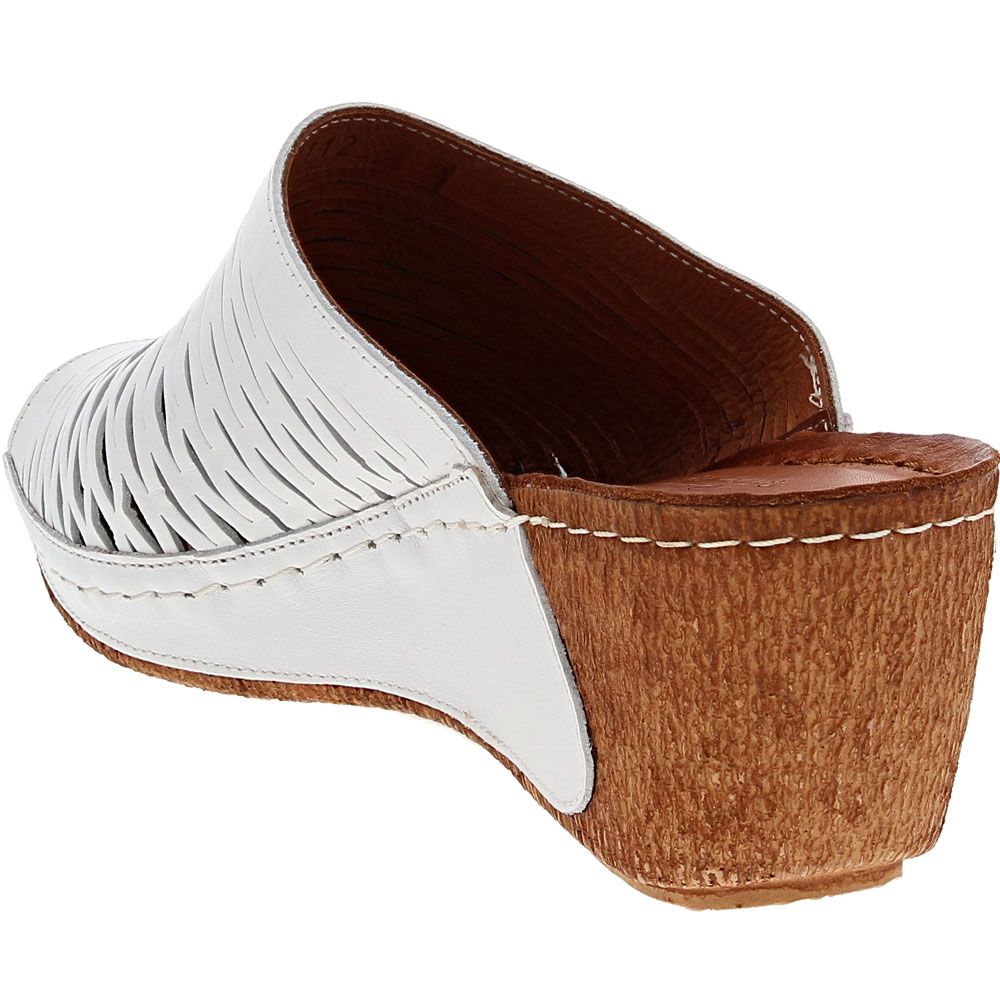 Spring Step Cunacena Slide Sandals - Womens White Back View