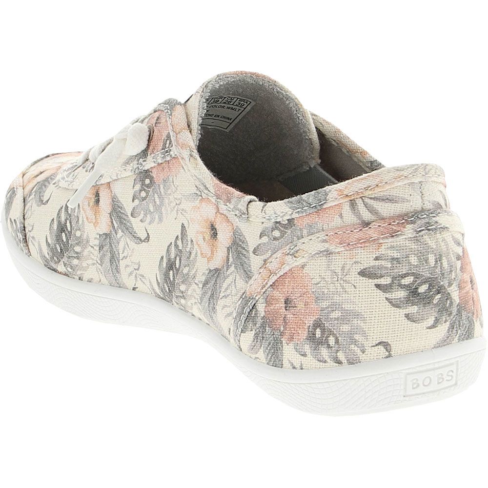 Skechers Bobs B Cute Paradise Pretty Lifestyle Shoes - Womens White Multi Back View