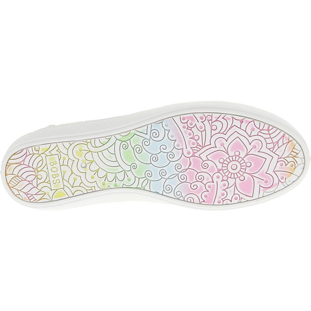 Skechers Bobs B Cute Paradise Pretty Lifestyle Shoes - Womens White Multi Sole View