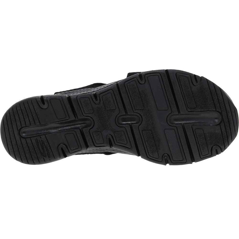 Skechers Arch Fit Brightest Day Sandals - Womens Black Black Sole View