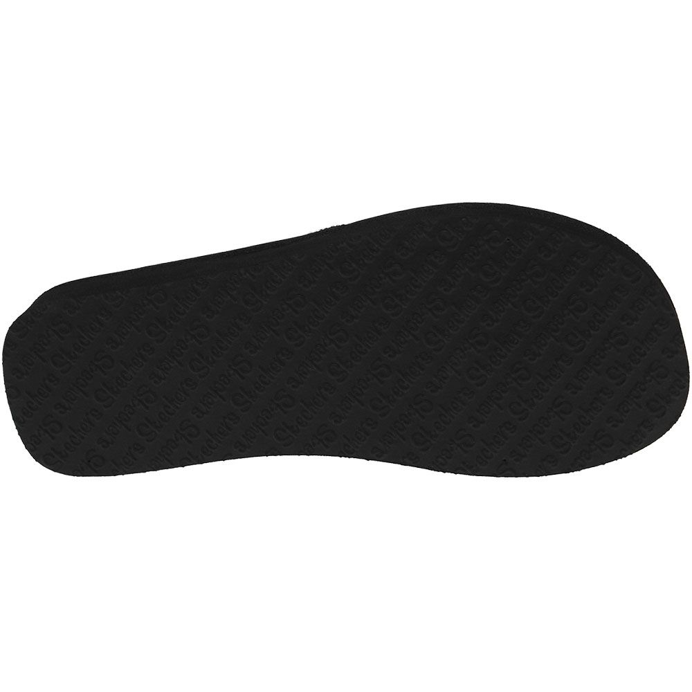 Skechers Vinyasa Wild Daises Flip Flops - Womens Black Sole View