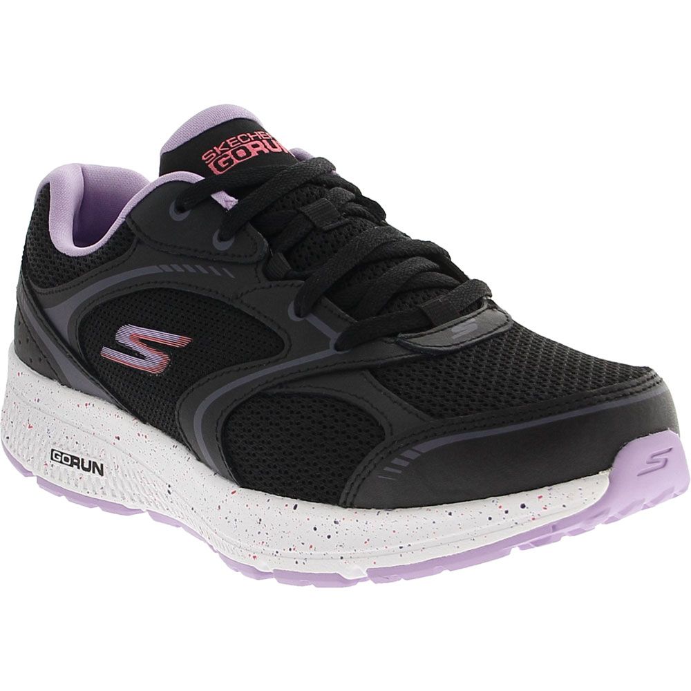Skechers Go Run Consistant Vivid Horizon Running Shoes - Womens Black Lavender
