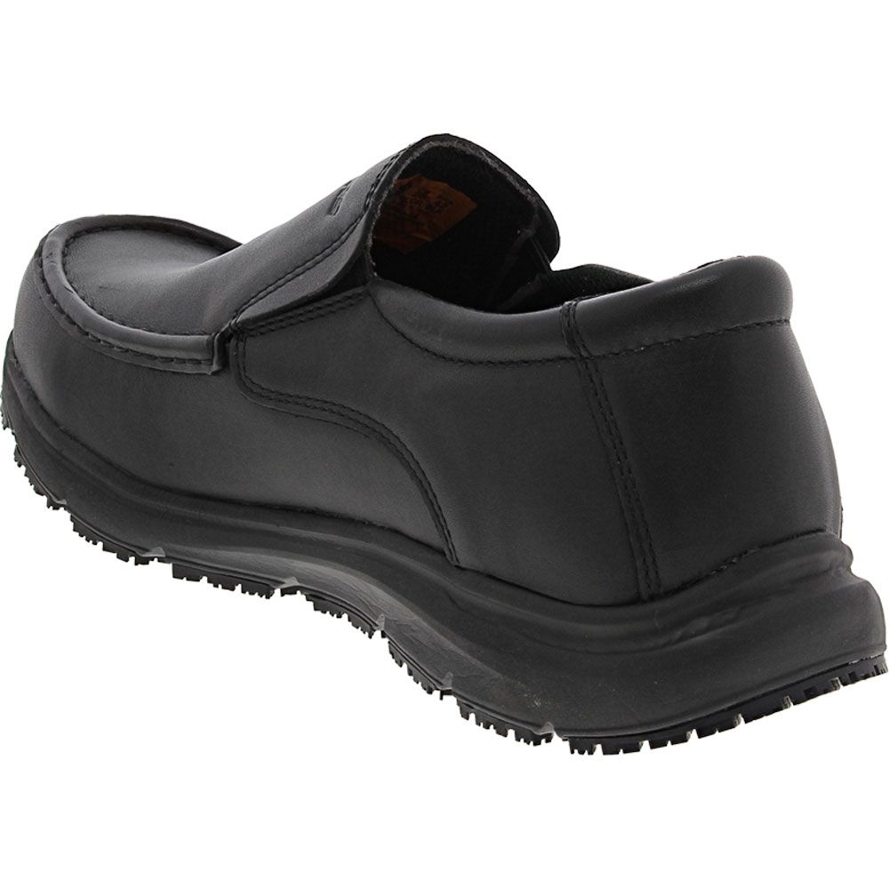 Skechers Work 200077 Ulmus Mockit Soft Toe Mens Work Shoes Black Back View