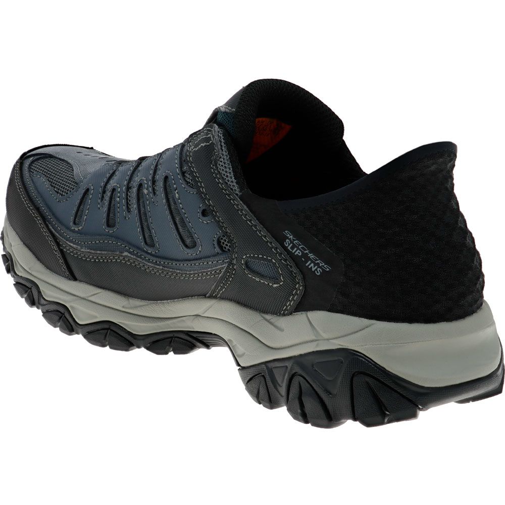 Skechers Work Slip-Ins Cankton Faison Safety Toe Work Shoes - Mens Navy Back View