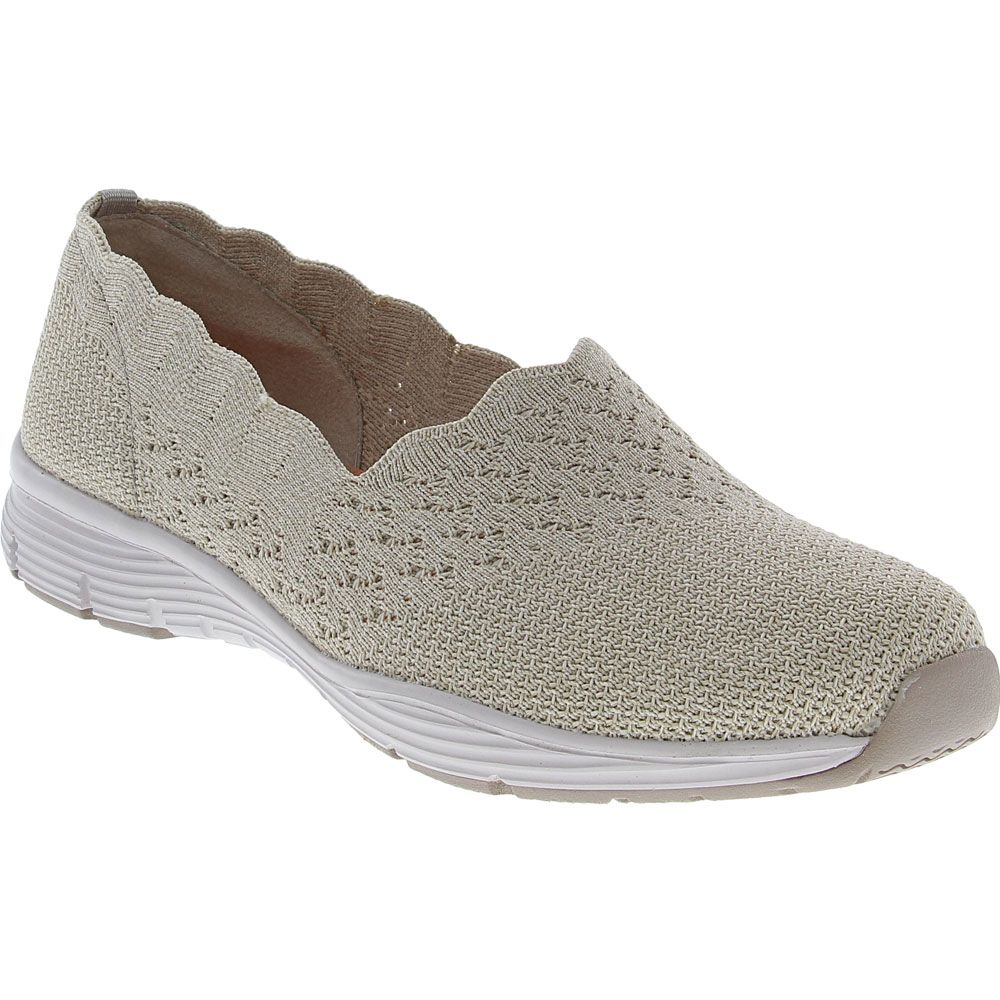 Skechers Seager Stat Slip on Casual Shoes - Womens Natural