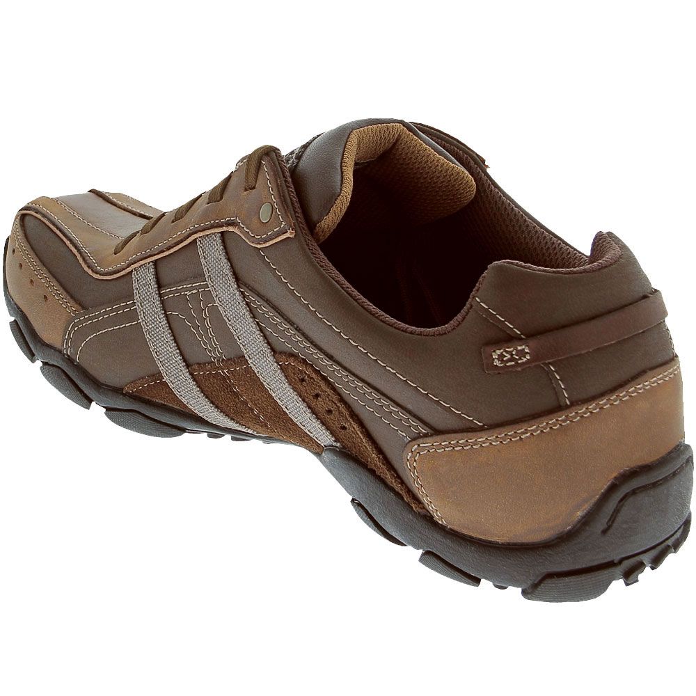 Skechers Diameter Murilo Lace Up Casual Shoes - Mens Brown Back View