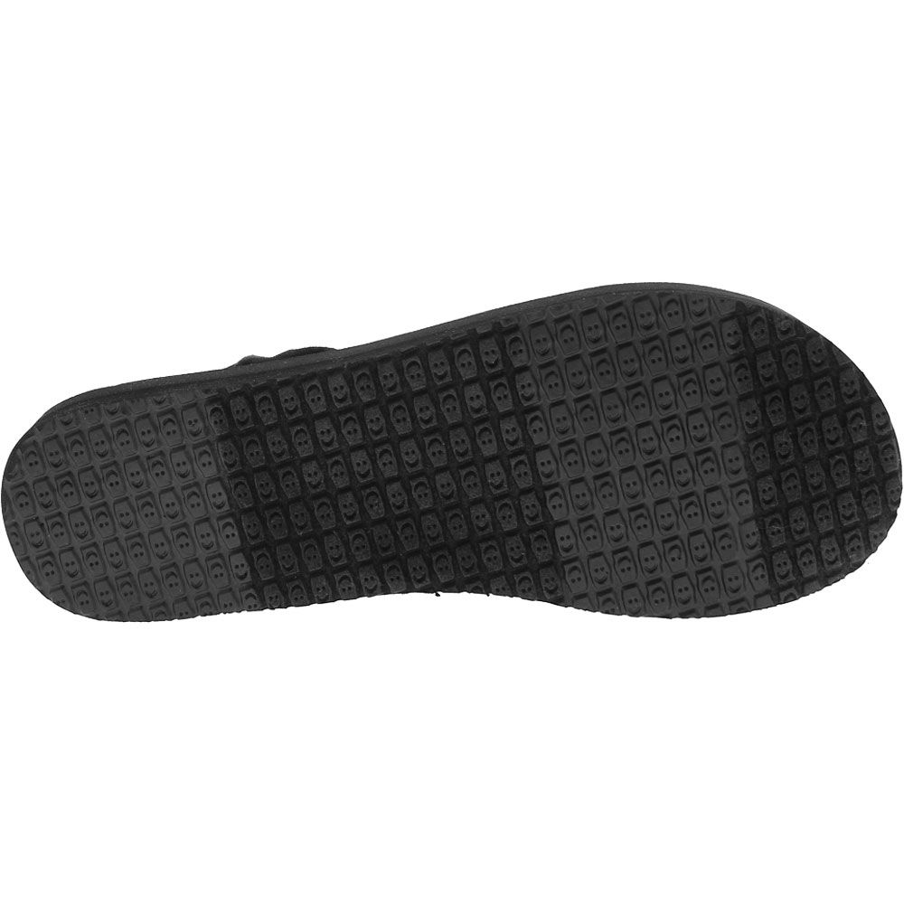 Sanuk Sling St Flip Flops - Womens Black Black Sole View