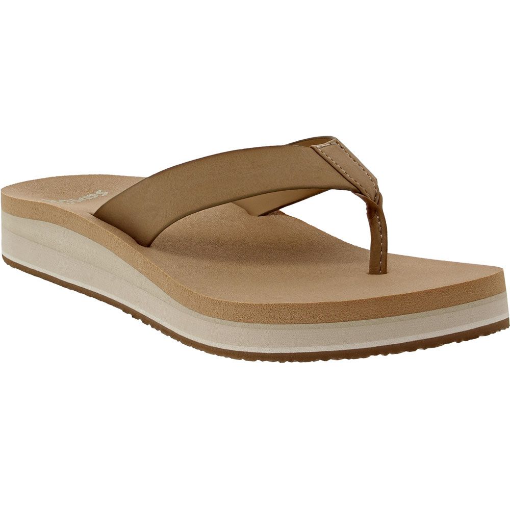 Sanuk Highland St Flip Flops - Womens Tan