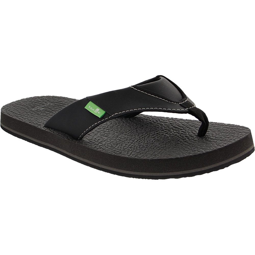 Sanuk Root Beer Cozy Sandals - Boys | Girls Black Black