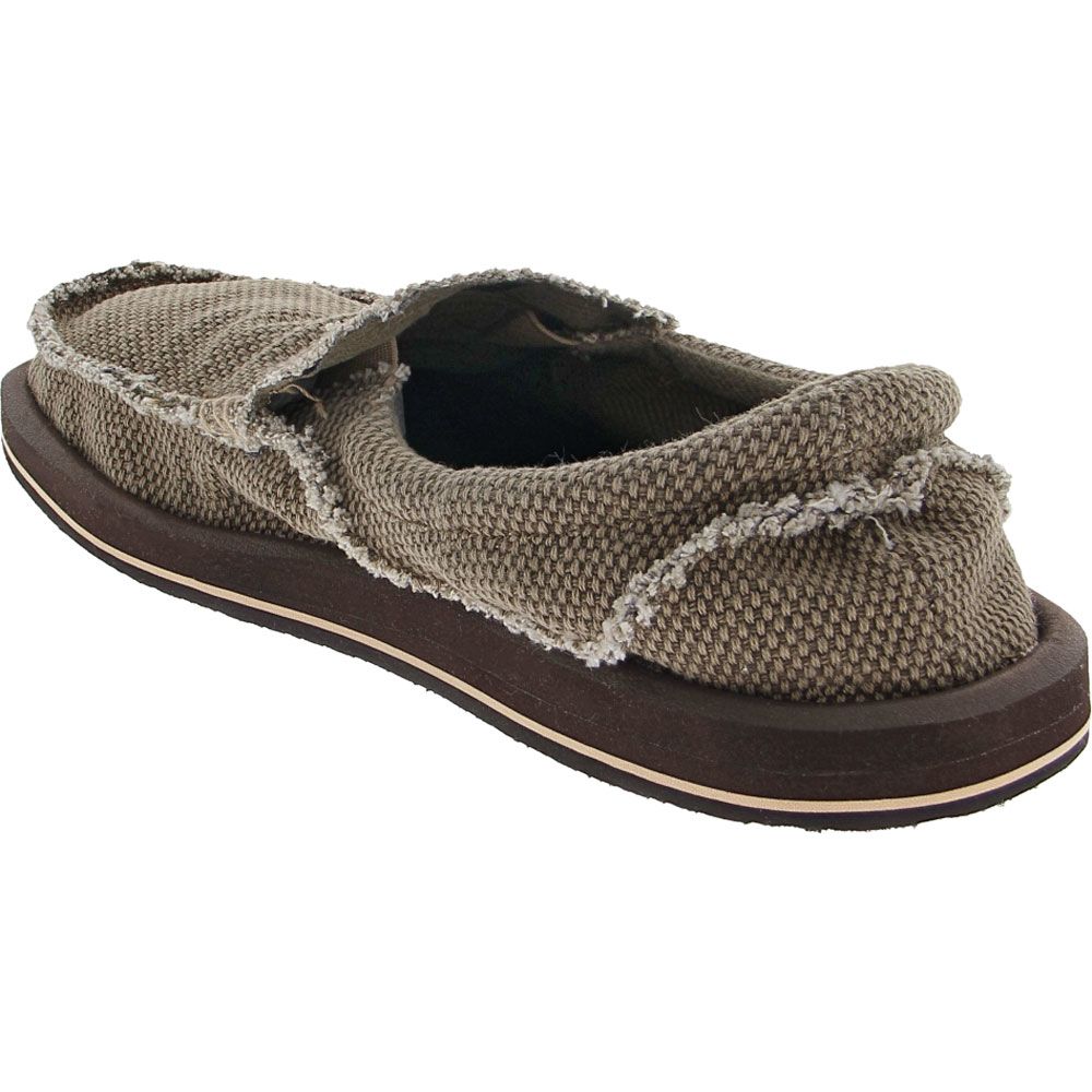 Sanuk Chiba Sidewalk Surfers - Mens Brown Back View