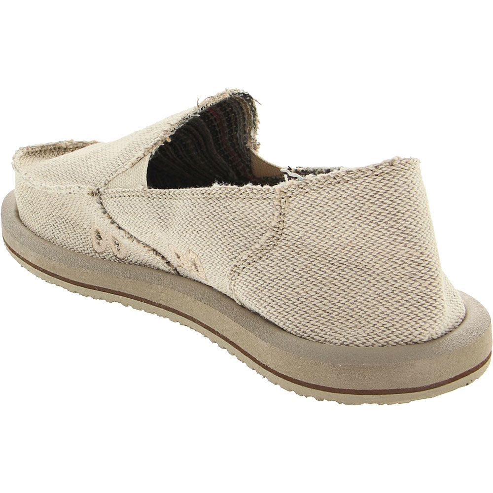 Sanuk Donna Hemp Lifestyle Shoes - Womens Natural Back View