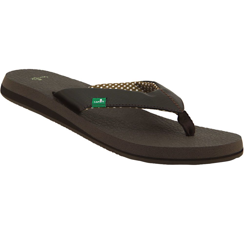 Sanuk Yoga Mat Flip Flop Sandals - Womens Brown