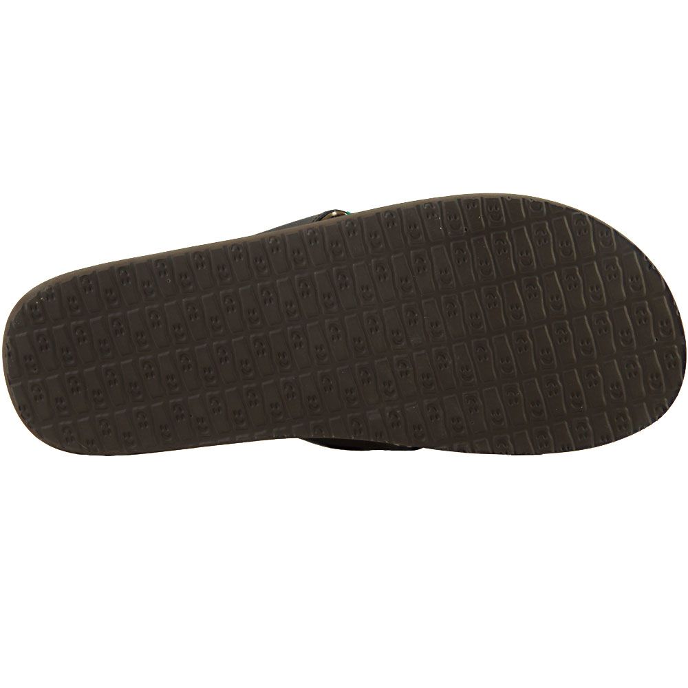 Sanuk Yoga Mat Flip Flop Sandals - Womens Brown Sole View