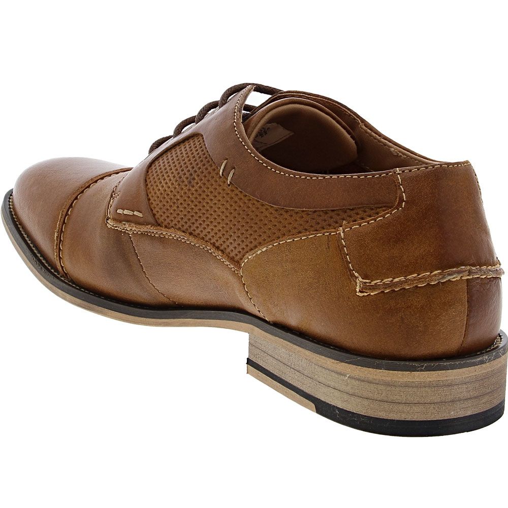 Steve Madden Jagwar Oxford Dress Shoes - Mens Tan Back View