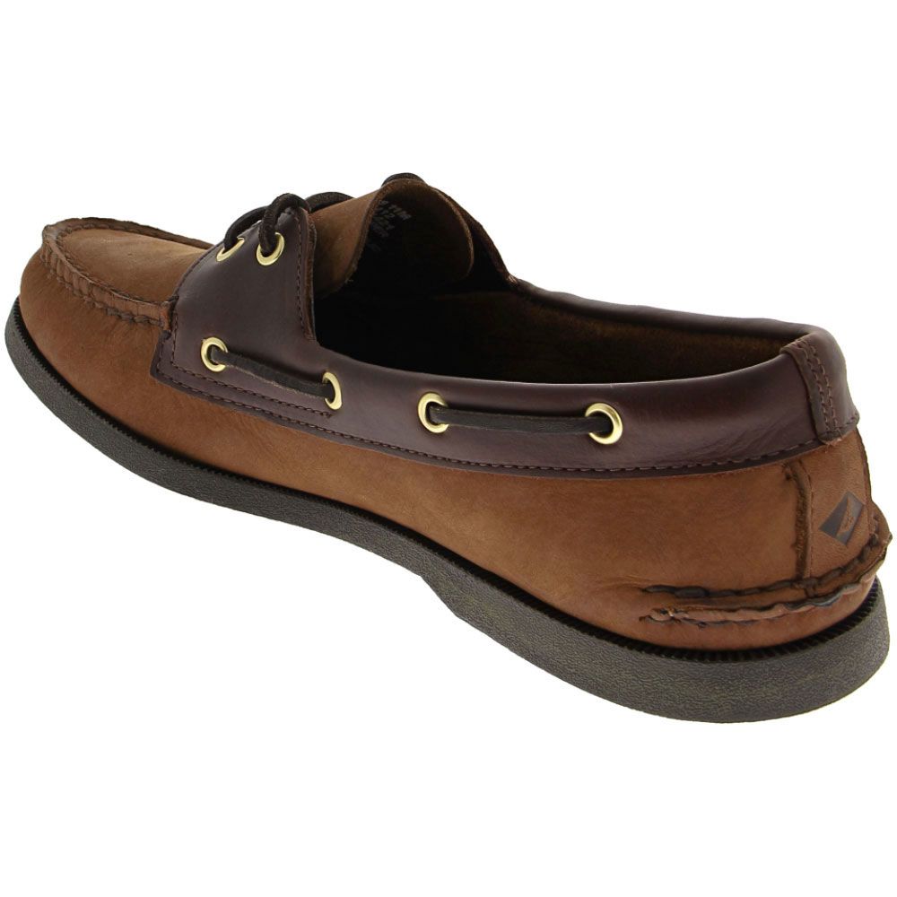 Sperry Top-Sider Authentic Original Boat Shoe - Mens Brown Buc Back View