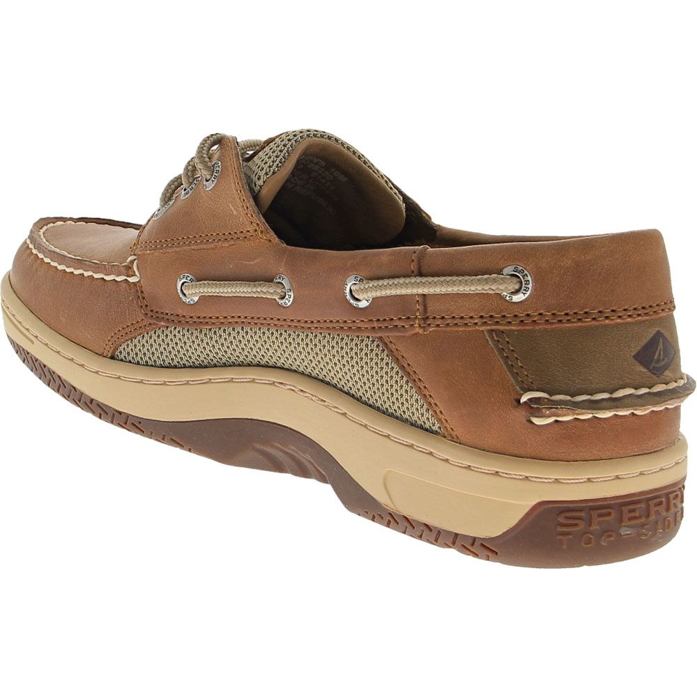 Sperry Top-Sider Billfish 3-Eye Boat Shoes - Mens Dark Tan Back View