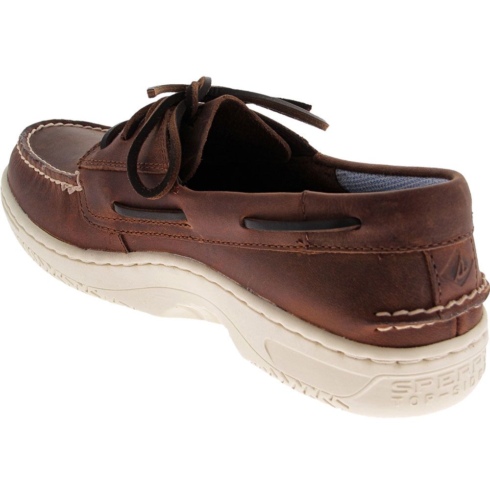 Sperry Billfish Plush Wave Boat Shoes - Mens Brown Back View