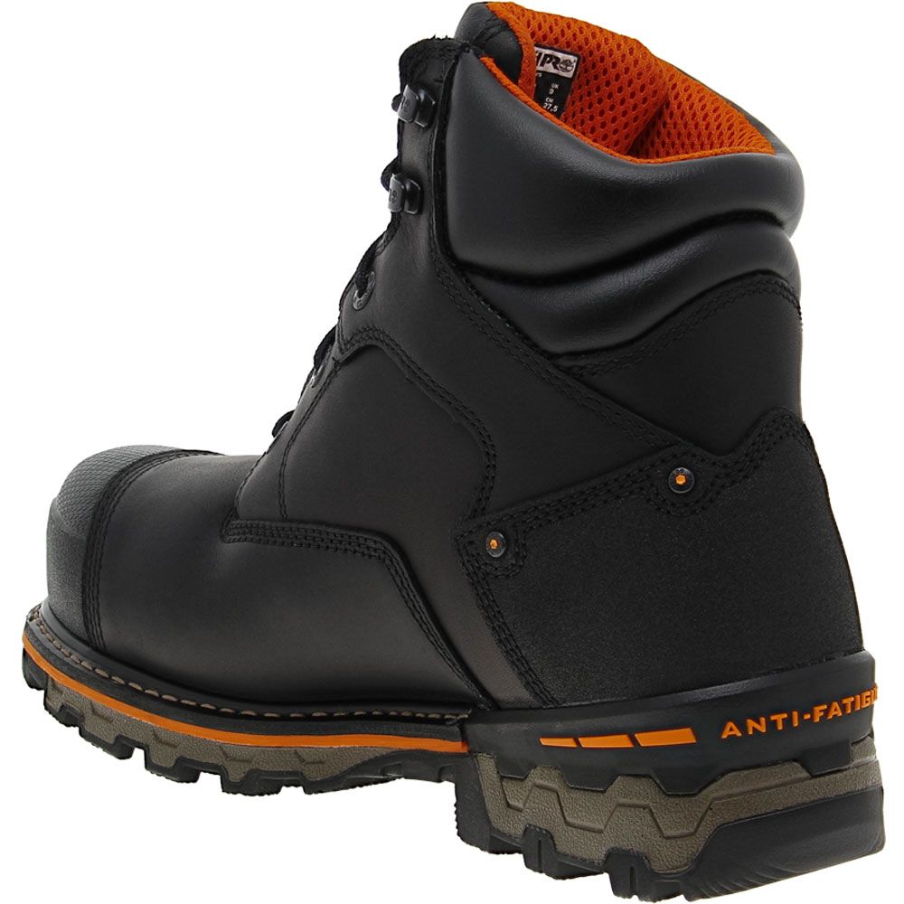 Timberland PRO Boondock 6in Comp H2O Composite Toe Work Boots - Mens Black Back View