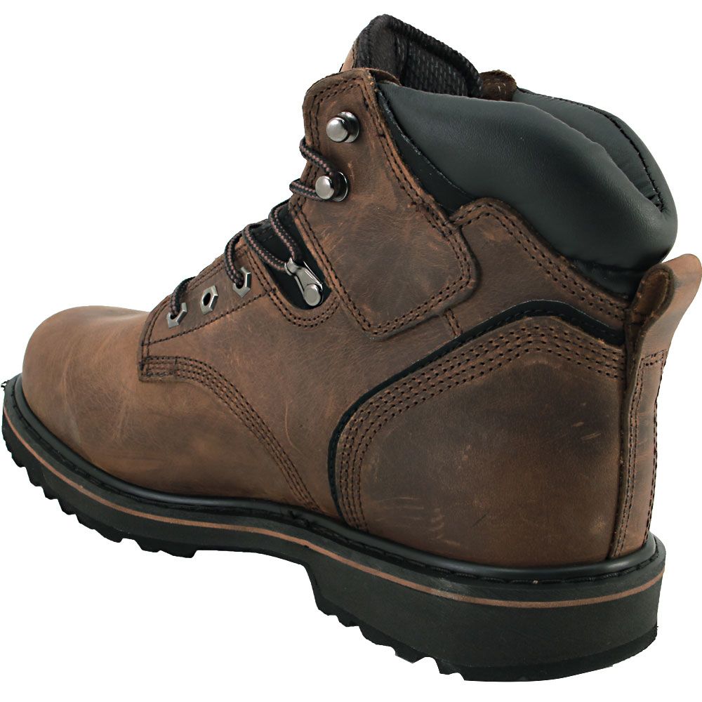 Timberland PRO 33032 Pit Boss Safety Toe Work Boots - Mens Brown Back View