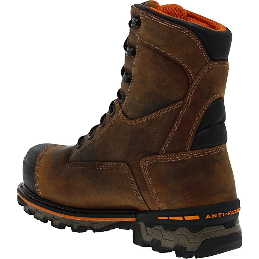 Timberland PRO Boon Dock 8in H2O Composite Toe Work Boots - Mens Brown Back View